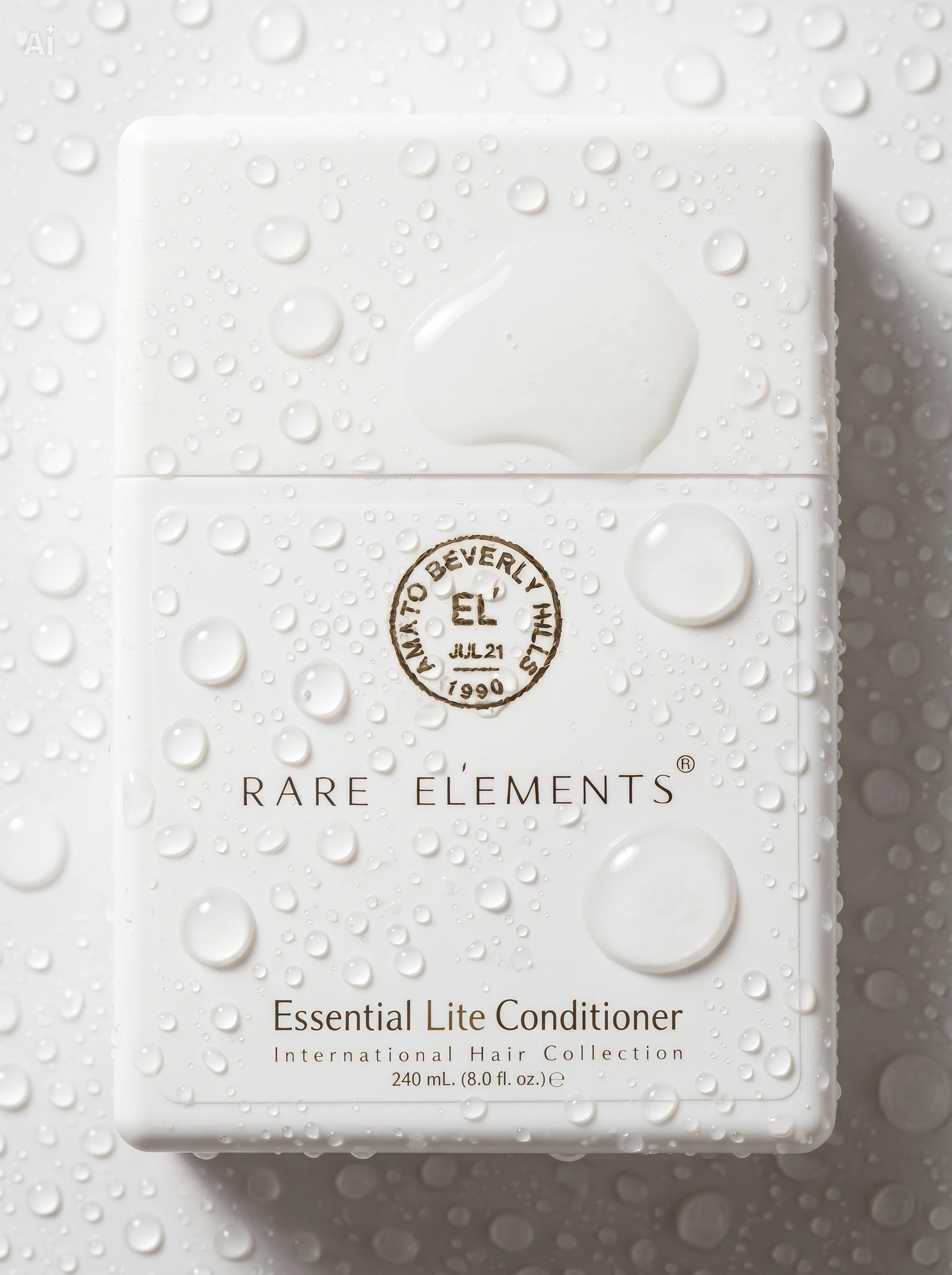Rare Elements Essential Lite Conditioner packaging on a textured white background