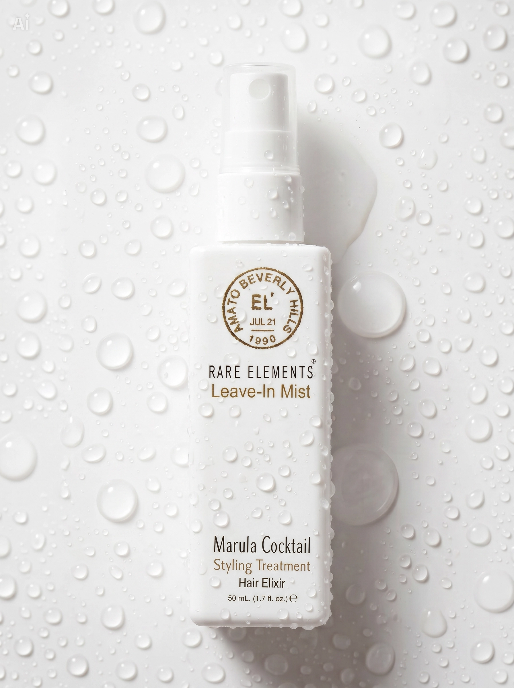 Rare Elements Hair elixir bottle with white background