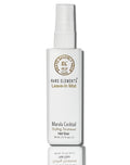 White bottle of Rare Elements Leave-In Mist on a white background